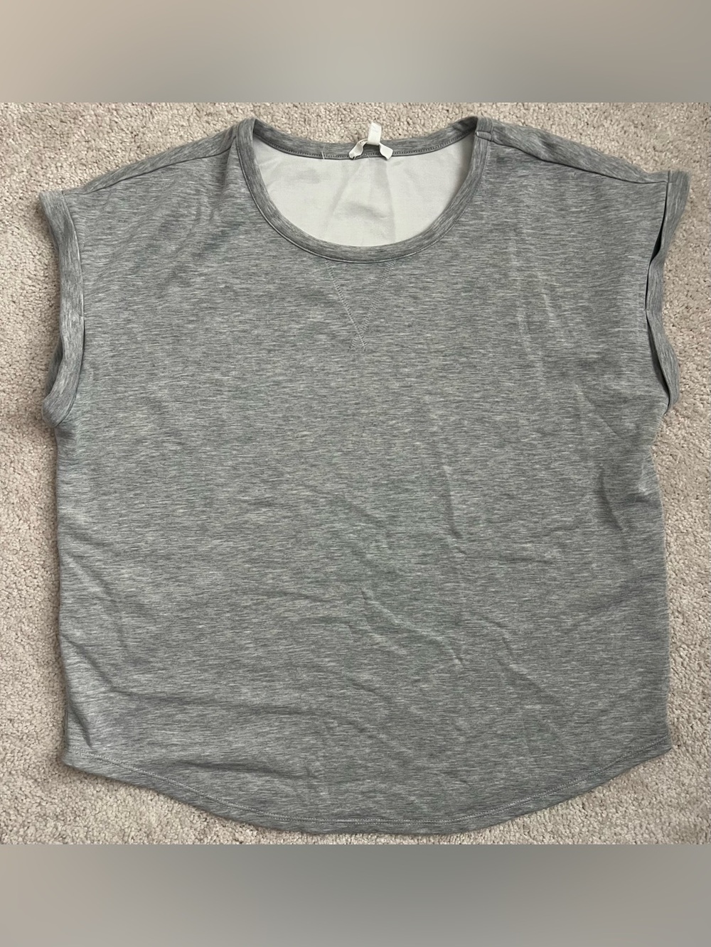 Maurices Gray Short Sleeve Crewneck Women's Top
